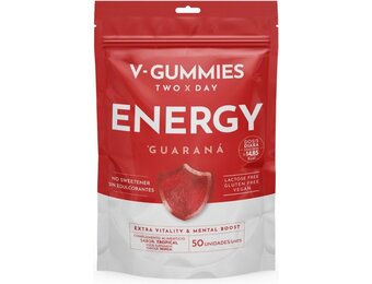V-GUMMIES ENERGY GUARANA - Vitamine Gummie - 50 Stuks