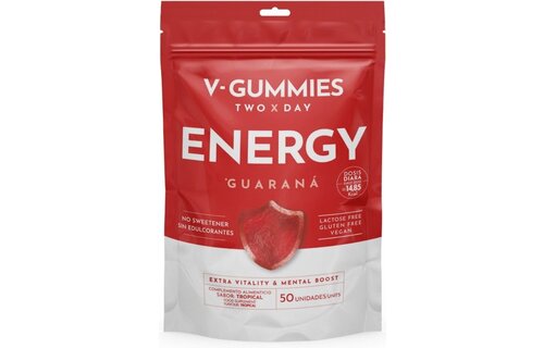 V-GUMMIES ENERGY GUARANA - Vitamine Gummie - 50 Stuks