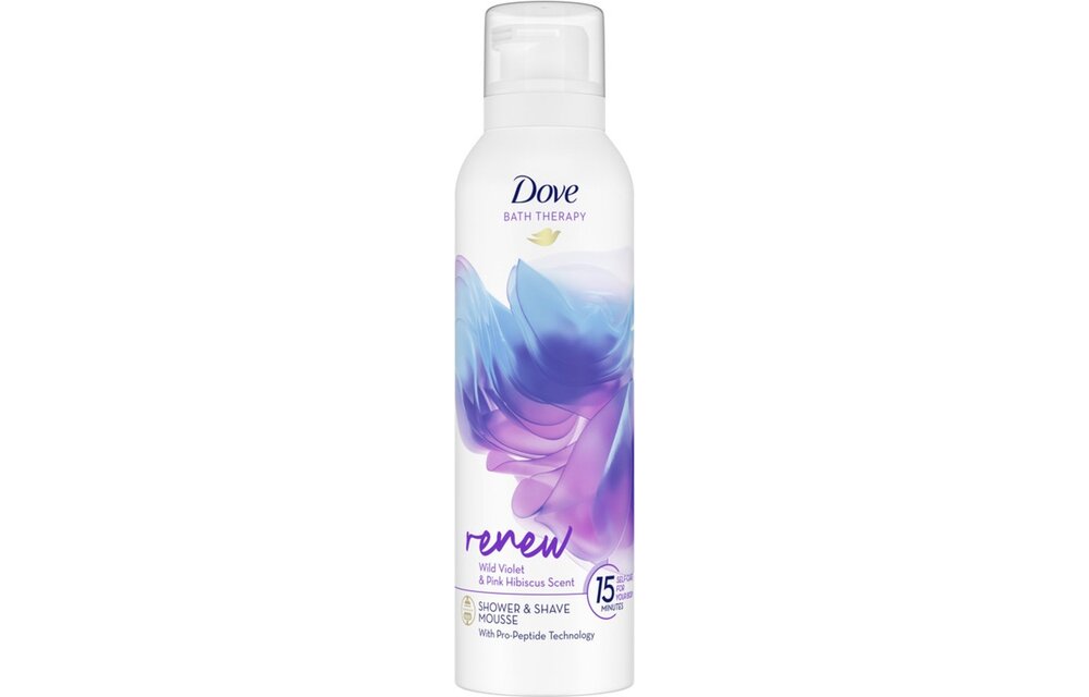 Dove Bath Therapy Douche- & Scheerschuim - Renew - met Pro-Peptide-technologie - 200 ml