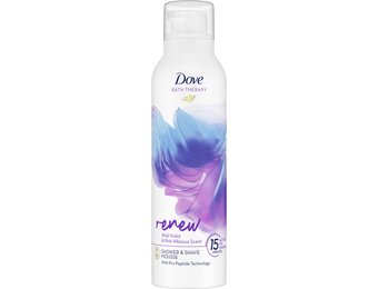 Dove Bath Therapy Douche- & Scheerschuim - Renew - met Pro-Peptide-technologie - 200 ml