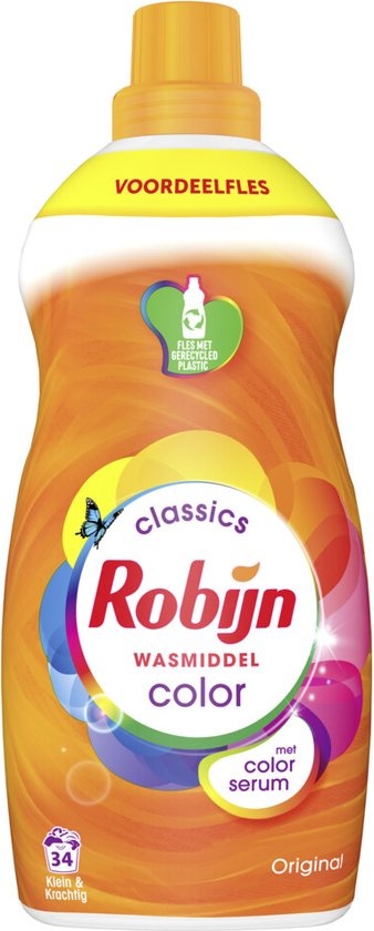 Robijn Klein & Krachtig Wasmiddel Color 34 Wasbeurten 1,19 liter