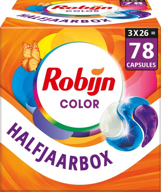 Robijn Classics Capsules Color​ 26 x 3 - Wasbeurten - Voordeelverpakking