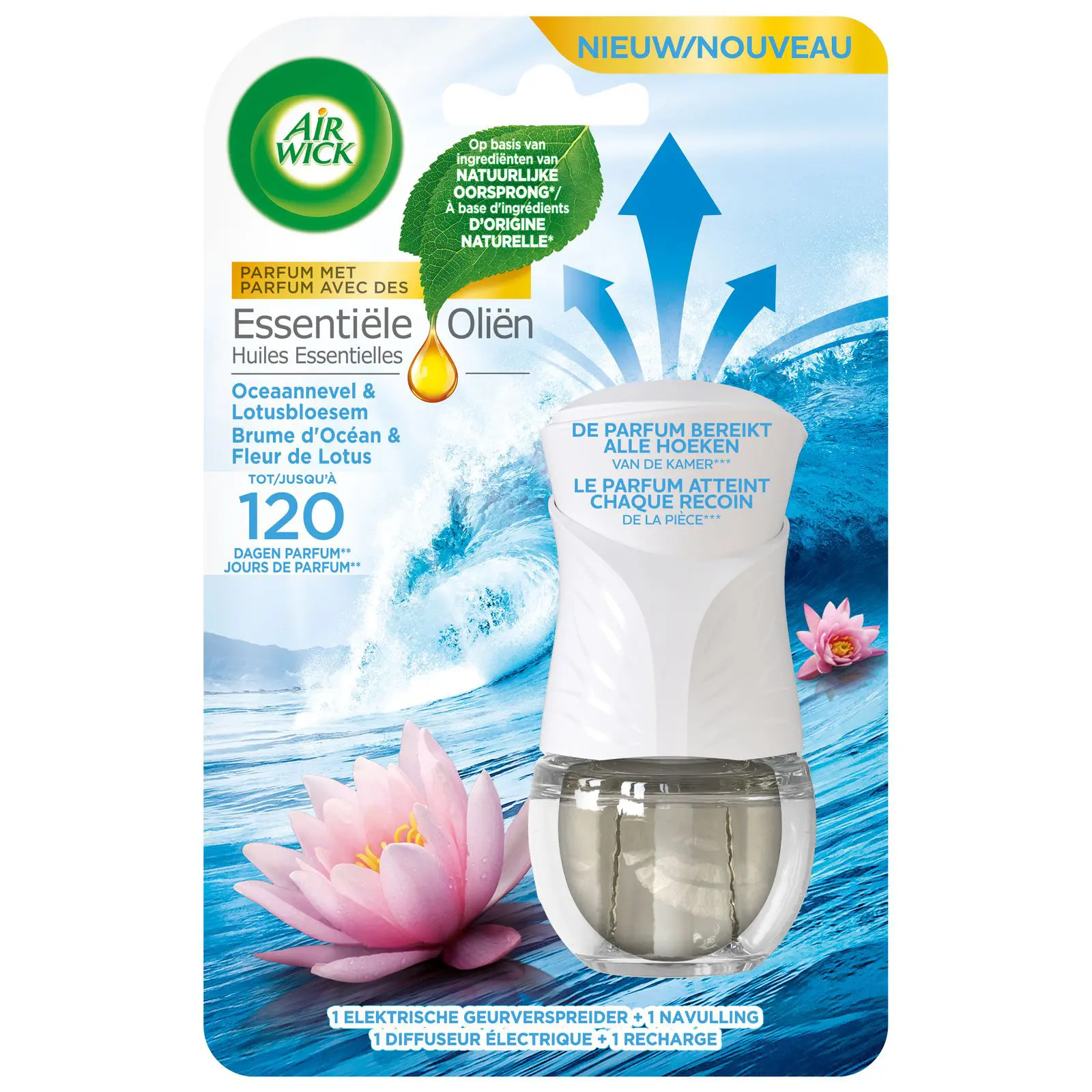 AirWick LE Kit Ocean Mist & Lotusbloemen 19ml