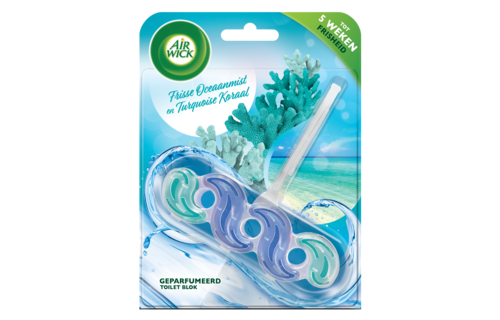 Airwick Geparfumeerde Toiletblok – Frisse Oceaanmist & Turquoise Koraal 35gr
