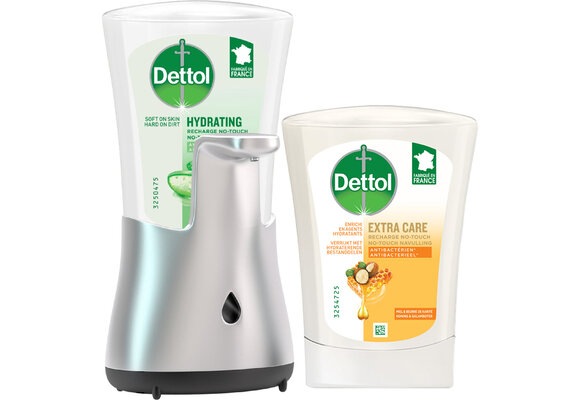 Dettol - 1x Dettol No Touch Kit Aloe Vera - 1 x Dettol No Touch Refill Sheabutter 250ML  - Voordeelpakket