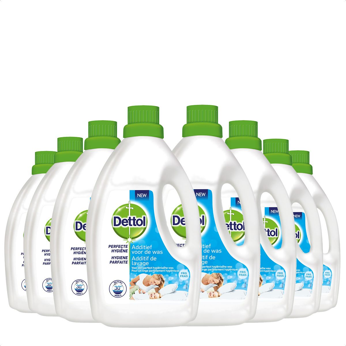 Dettol Was Toevoeging Hygiëne Fresh - 1,5L x8