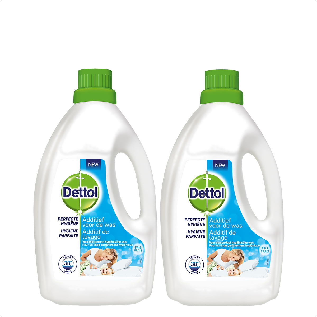 Dettol Was Toevoeging Hygiëne Fresh 1,5L x2