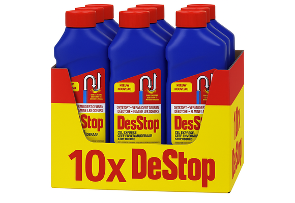 Destop Gel Express - Geurverwijderaar - 10st x 500ml - Voordeelverpakking