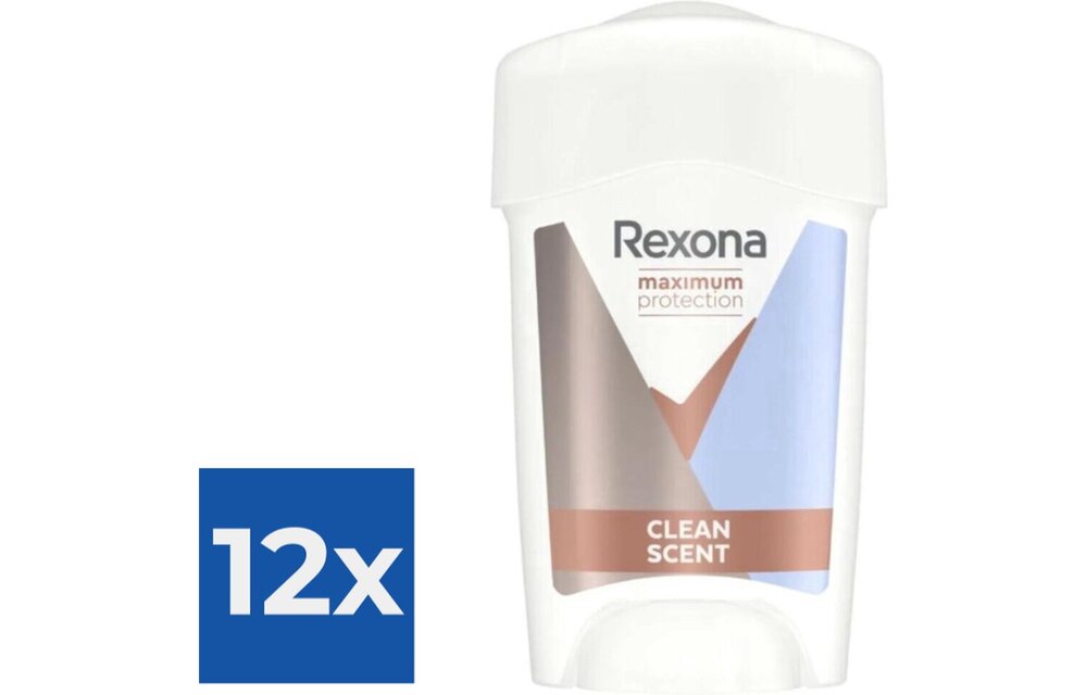 Rexona Maximum Protection - Deodorant - Stick - Clean Scent - 45ml x 12