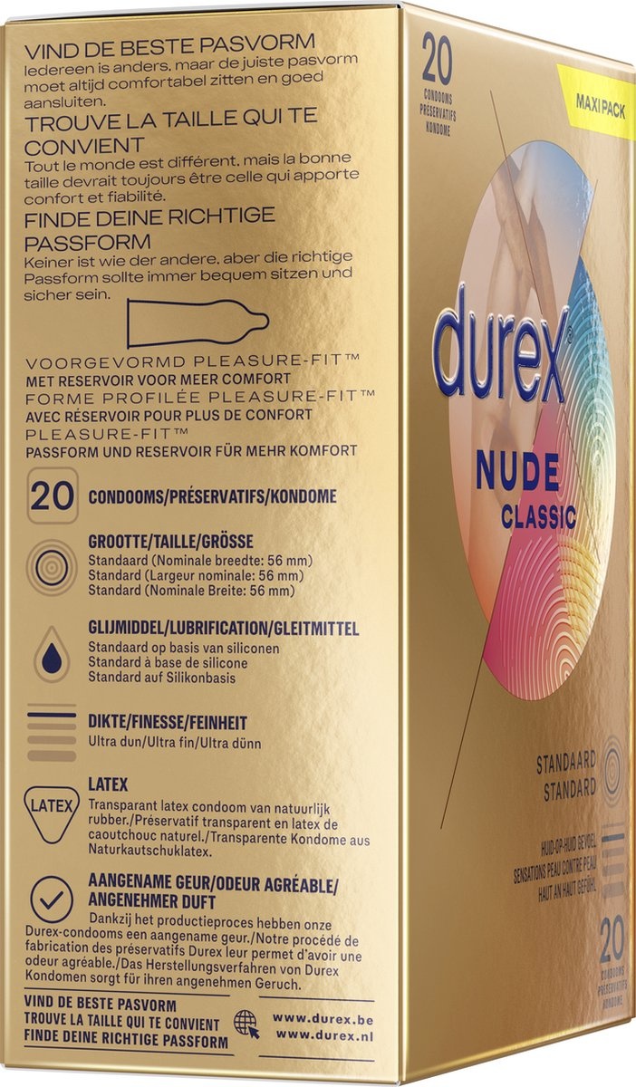 Durex Condooms Nude 20st