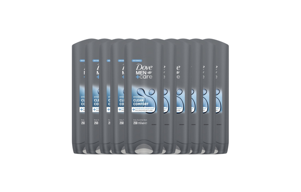 Dove M+C Shower Clean Comfort 250ML x10