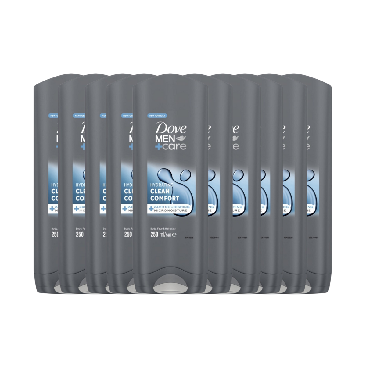 Dove M+C Shower Clean Comfort 250ML x10