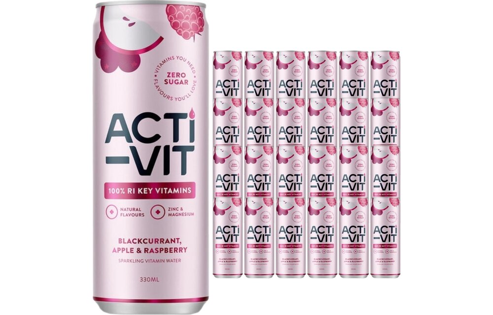 ActiVit 330ML x 4 Multipack Blackcurrant Apple (6 x 4 pack in a case)