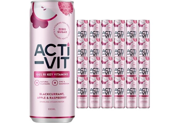 ActiVit 330ML x 4 Multipack Blackcurrant Apple (6 x 4 pack in a case)