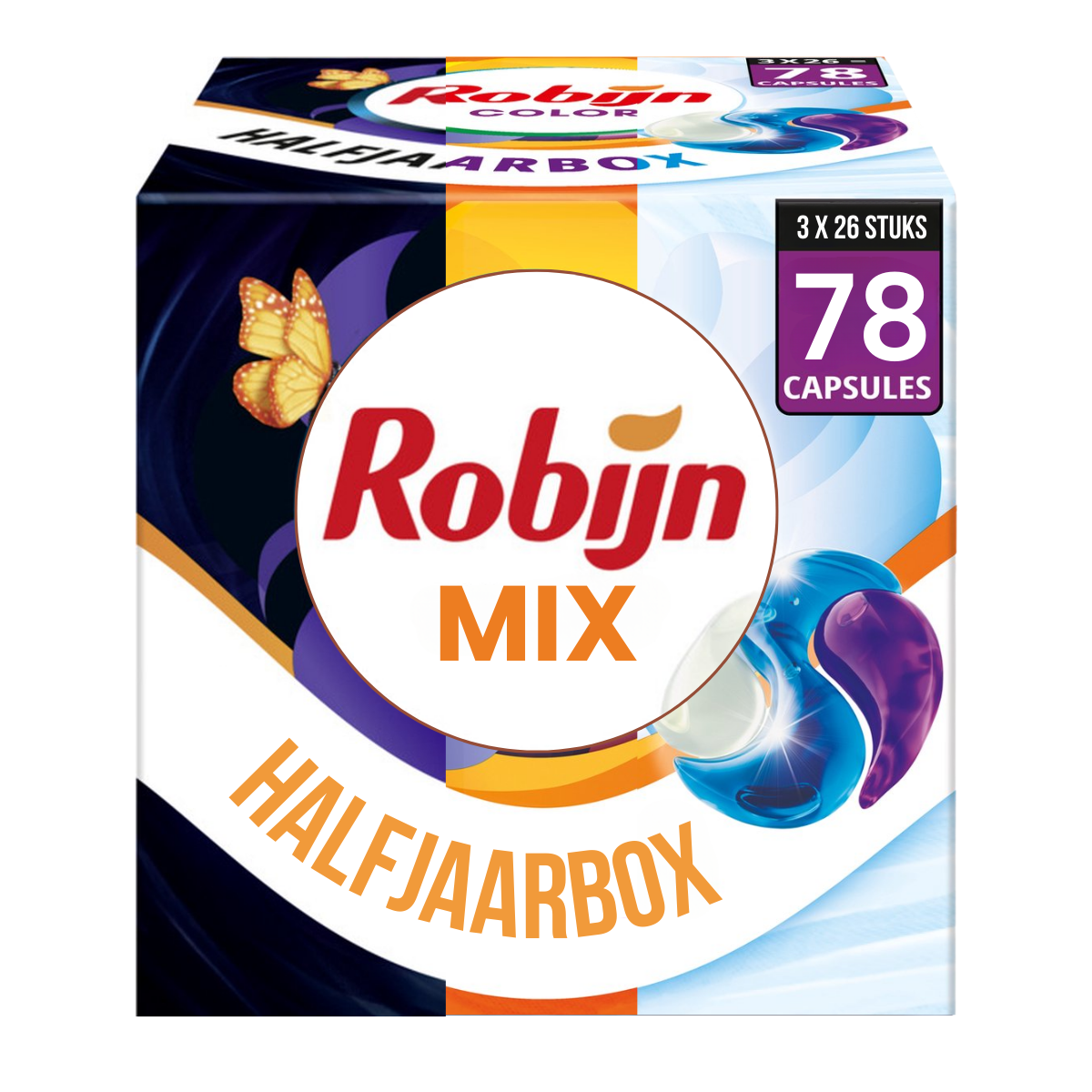 Robijn Classics Capsules Mixpakket - 78 Stuks - Voordeelverpakking