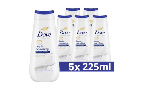 Dove Shower Deeply Nourishing 225ML 5x