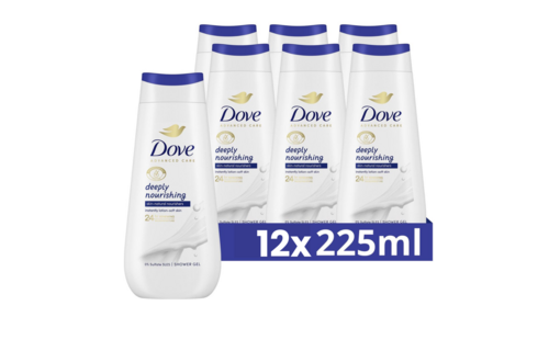Dove Shower Silk 225ML - 12 Stuks - Voordeelverpakking