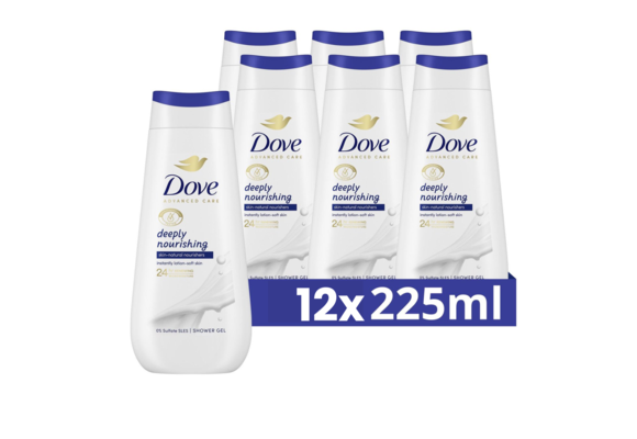 Dove Shower Silk 225ML - 12 Stuks - Voordeelverpakking