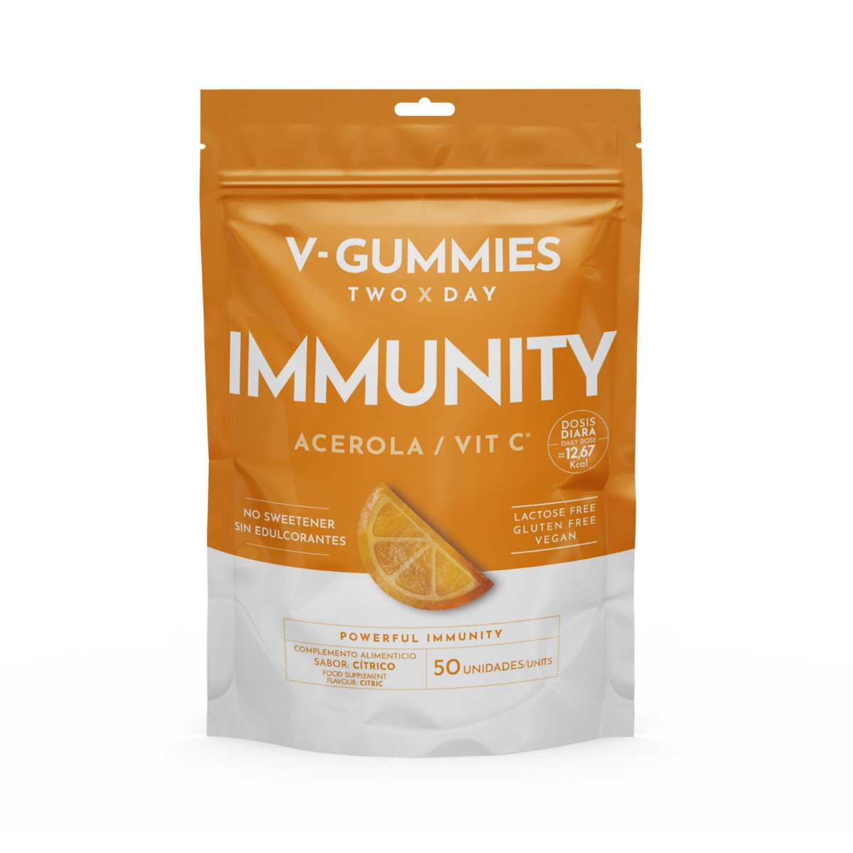 V-GUMMIES IMMUNITY ACEROLA / VIT C - Vitamine Gummie - 50 Stuks