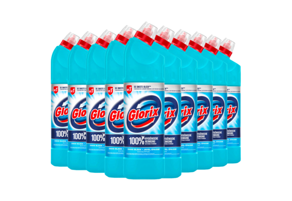 Glorix Toiletreiniger Bleek Eucalyptus - 15 x 750 ml - voordeelverpakking