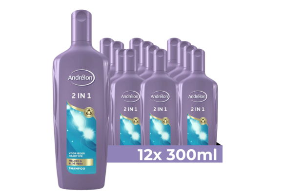 Andrélon - Shampoo - 2in1 - 300ml x 12