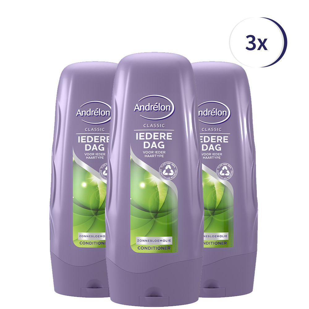 Andrélon Classic Iedere Dag Conditioner - 3 x 250 ml - Voordeelverpakking