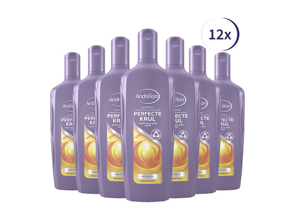 Andrélon Perfecte Krul Shampoo - 12 x 300 ml - Voordeelverpakking