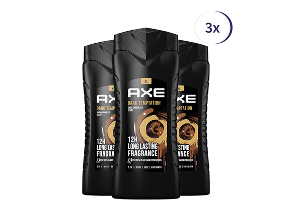 Axe Dark Temptation Showergel - 12 x 400 ml - Voordeelverpakking
