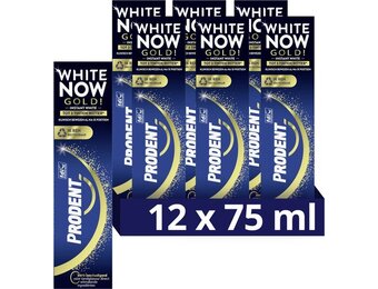 Prodent White Now Tandpasta - Gold - 12 x 75 ml - Voordeelverpakking