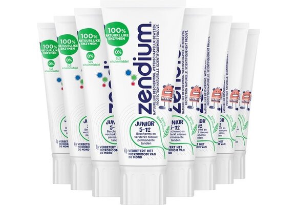 Zendium Junior 5-12jr Tandpasta - 12 x 50 ml - Voordeelverpakking