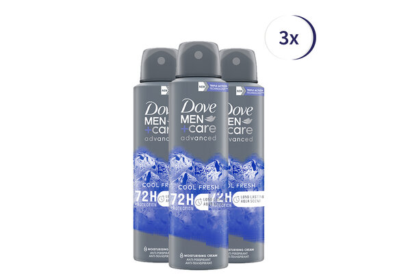 Dove Men+Care Cool Fresh Deodorant - 3 x 150 ml - Voordeelverpakking