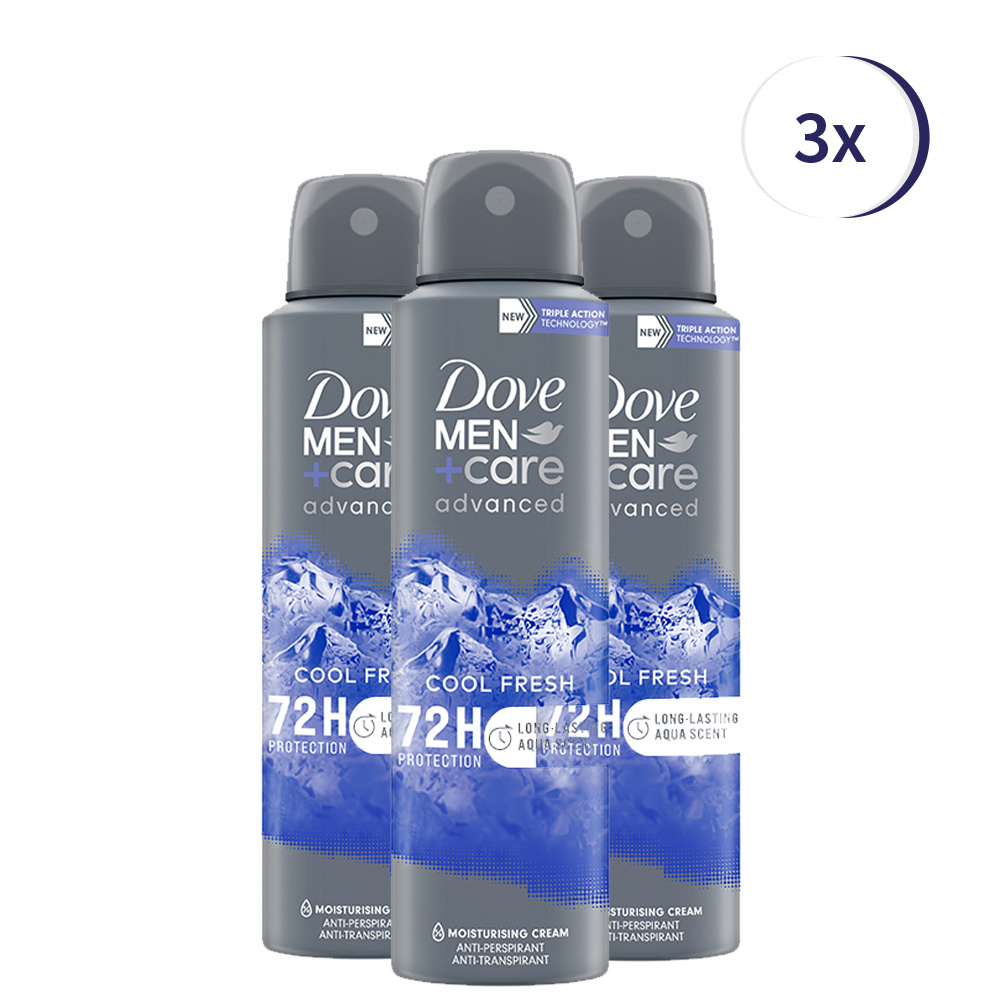 Dove Men+Care Cool Fresh Deodorant - 3 x 150 ml - Voordeelverpakking