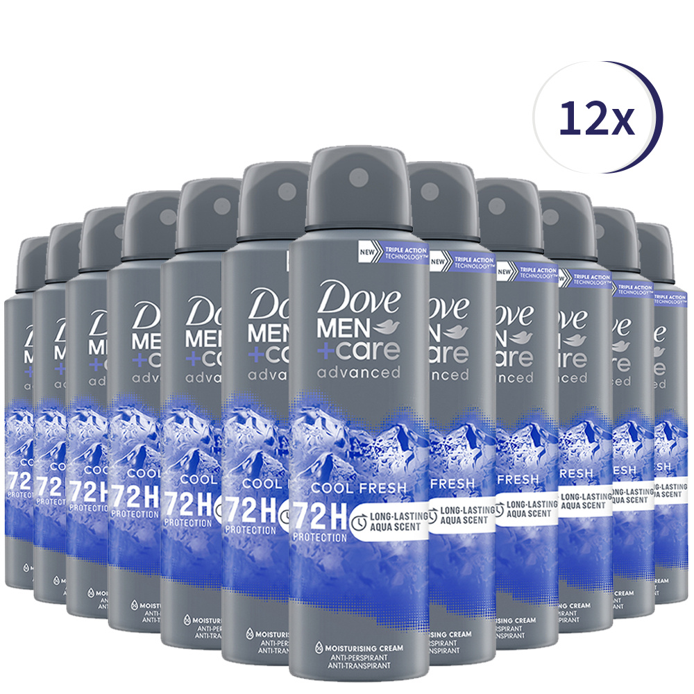 Dove Men+Care Cool Fresh Deodorant - 12 x 150 ml - Voordeelverpakking