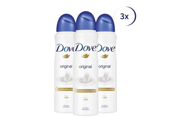Dove - Deodorant - Spray - Original - 150ml x 3