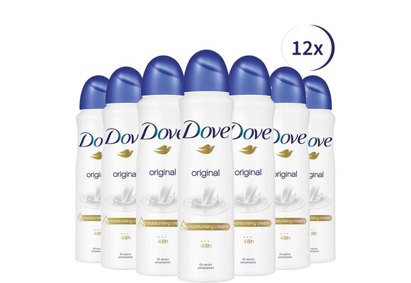 Dove - Deodorant - Spray - Original - 150ml x 12