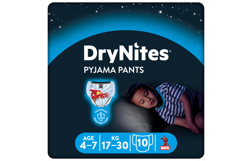 DryNites luierbroekjes - jongens - 4 tot 7 jaar (17 - 30 kg) - 30 stuks - voordeelverpakking