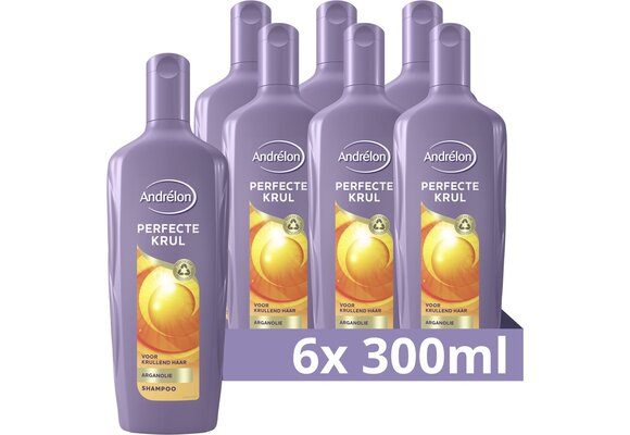Andrélon Perfecte Krul Shampoo - 6 x 300 ml - Voordeelverpakking