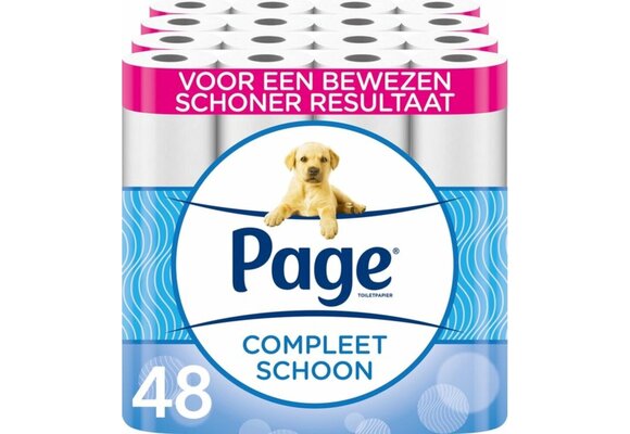 Page toiletpapier - 48 rollen - Compleet Schoon wc papier - met een vleugje katoen