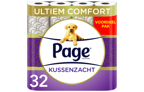Page toiletpapier - 32 rollen - Kussenzacht wc papier (3-laags) - voordeelverpakking