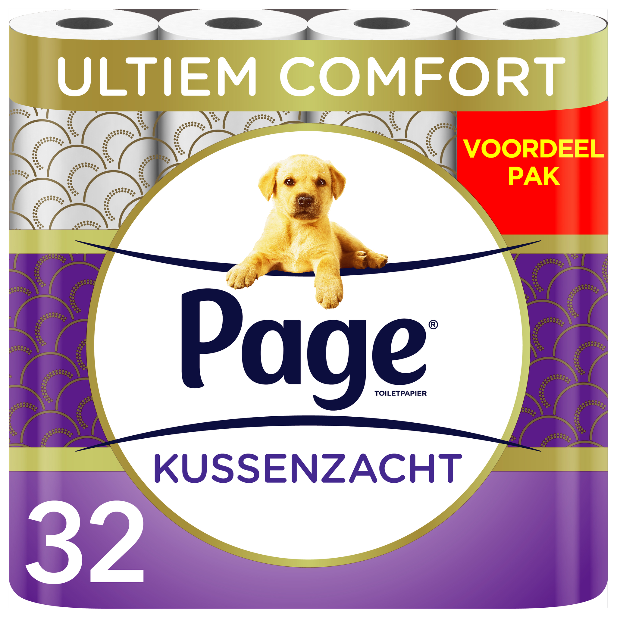 Page toiletpapier - 32 rollen - Kussenzacht wc papier (3-laags) - voordeelverpakking
