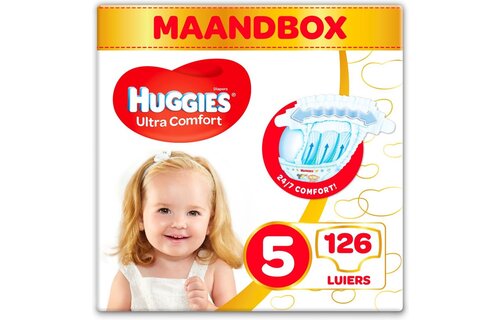 Huggies luiers - Maat 5 (11 tot 25 kg) - 126 stuks - Voordeelverpakking