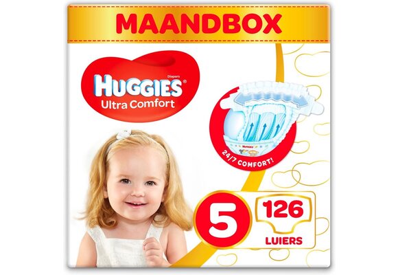 Huggies luiers - Maat 5 (11 tot 25 kg) - 126 stuks - Voordeelverpakking