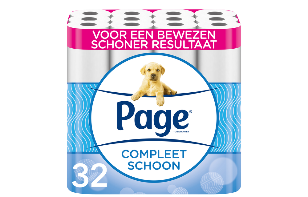 Page toiletpapier - 32 rollen - Compleet schoon wc papier - met een vleugje katoen