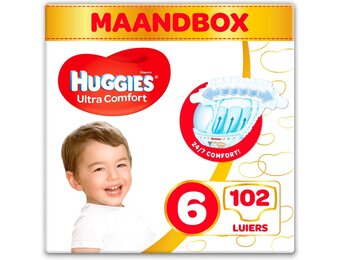 Huggies luiers - Maat 6 (15 tot 30 kg) - 102 stuks - Voordeelverpakking
