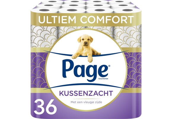 Page toiletpapier - 36 rollen - Kussenzacht wc papier (3-laags) - voordeelverpakking
