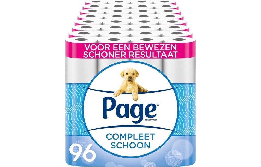 Page toiletpapier - 96 rollen - Compleet Schoon wc papier - met een vleugje katoen
