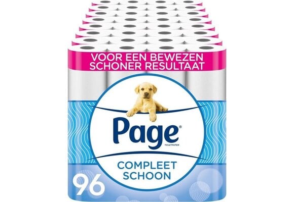 Page toiletpapier - 96 rollen - Compleet Schoon wc papier - met een vleugje katoen