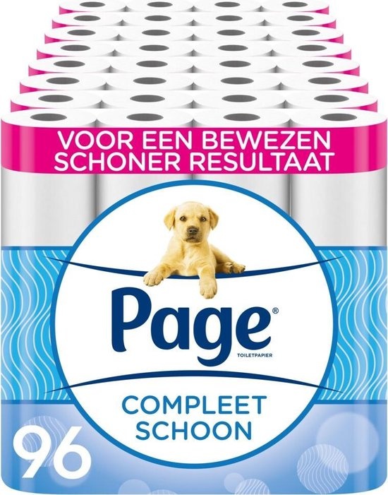 Page toiletpapier - 96 rollen - Compleet Schoon wc papier - met een vleugje katoen