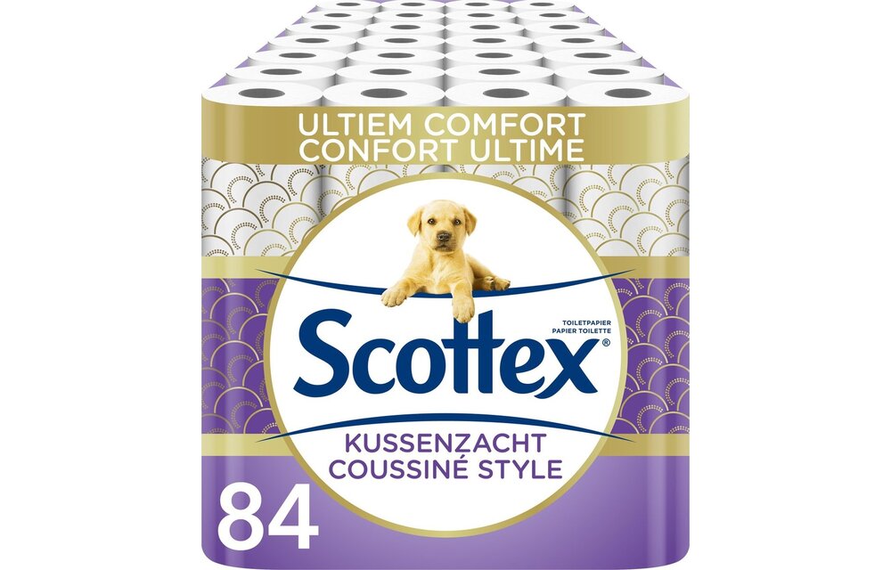 Scottex toiletpapier - Kussenzacht Design wc papier - 84 rollen