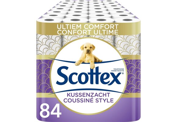 Scottex toiletpapier - Kussenzacht Design wc papier - 84 rollen